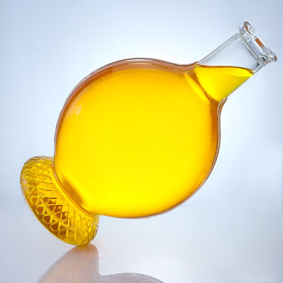 Bouteille en verre à bouchon de type liège pour le rhum, la vodka, le whisky, la tequila et le gin personnalisables