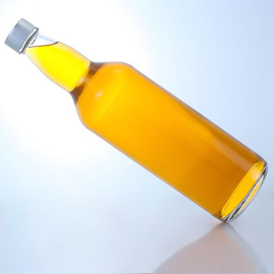 Bouteille en verre de 750 ml personnalisée avec conception de cou unique et type d'étanchéité en liège