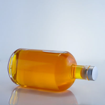 Whisky Gin Rum Vodka Bouteille de liqueur 750 ml classique verre rond avec bouchon de liège