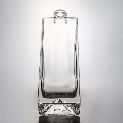 Super Flint Glass Custom Mountain Base 750 ml Whisky Rum Bouteille en verre de liqueur pour le vodka gin