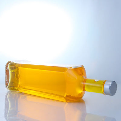 Bouteille en verre faite de collier clair ou personnalisé pour le rhum, la vodka, le whisky, le tequila et le gin