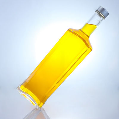 Bouteille en verre faite de collier clair ou personnalisé pour le rhum, la vodka, le whisky, le tequila et le gin