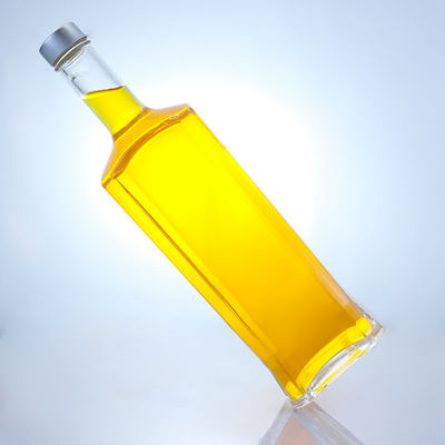 Bouteille en verre faite de collier clair ou personnalisé pour le rhum, la vodka, le whisky, le tequila et le gin
