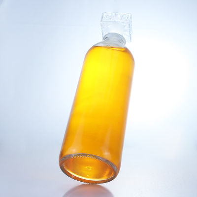 Bouteille en verre de forme ronde pour le rhum, la vodka, le whisky, la tequila et le gin