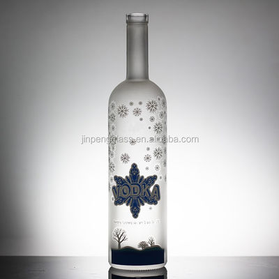 Bouteilles en verre de 700 ml à bouchon de liège clair pour les spiritueux et la vodka Whiskey Tequila