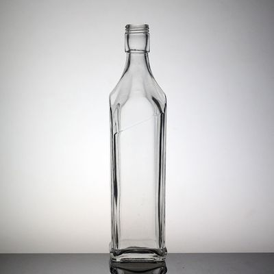 Bouteilles en verre de 700 ml à bouchon de liège clair pour les spiritueux et la vodka Whiskey Tequila