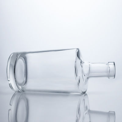 Bouteille en verre de 750 ml pour les boissons alcoolisées et le vin, forme ronde, échantillon de soudure de liège fourni gratuitement