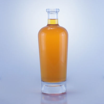 Bouteille en verre de 750 ml avec bouchon de liqueur et capuchon personnalisé