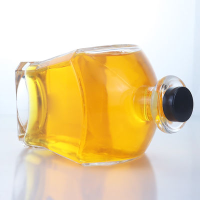 Collier en verre Matériau Forme carrée Whisky Vodka Tequila Brandy Gin Rum Bouteille avec liège