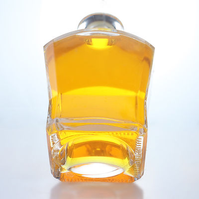 Collier en verre Matériau Forme carrée Whisky Vodka Tequila Brandy Gin Rum Bouteille avec liège