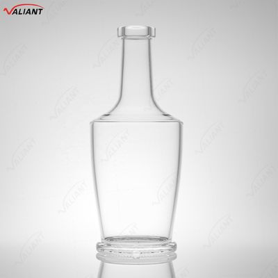 Whisky Vodka Tequila Brandy Gin Rum Bouteille en verre avec liège 750 ml Forme personnalisée