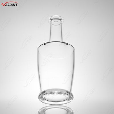 Whisky Vodka Tequila Brandy Gin Rum Bouteille en verre avec liège 750 ml Forme personnalisée