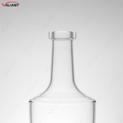 Whisky Vodka Tequila Brandy Gin Rum Bouteille en verre avec liège 750 ml Forme personnalisée