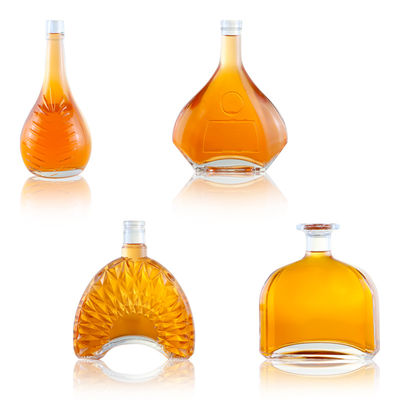 Bouteille en verre personnalisée pour le cognac, le gin, le rhum, le whisky, le design unique et le Super Flint