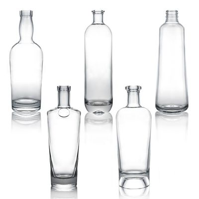 Collier en verre Vodka Whisky Gin Bouteille de rhum 375 ml 500 ml 700 ml 750 ml 1000 ml avec un T de liège