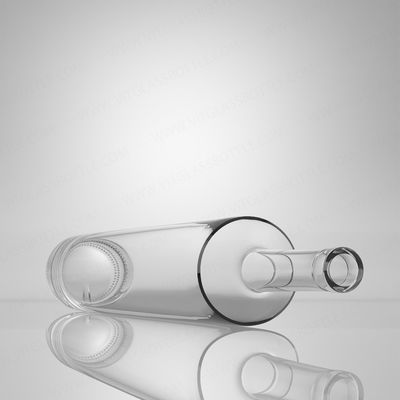 Bouteille de verre personnalisée pour le rhum, la vodka, le whisky, le tequila, le gin, 750 ml de verre Super Flint