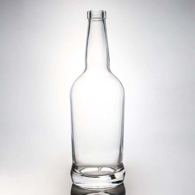 Bouteille en verre de 700 ml claire ou personnalisée pour le liqueur, le rhum, la vodka, le whisky, la tequila et le gin