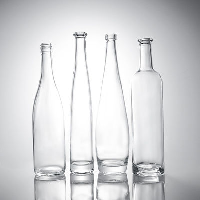 Bouteille en verre à bouchon de liqueur avec bouchon de liège Matériau du corps verre de forme ronde sur mesure