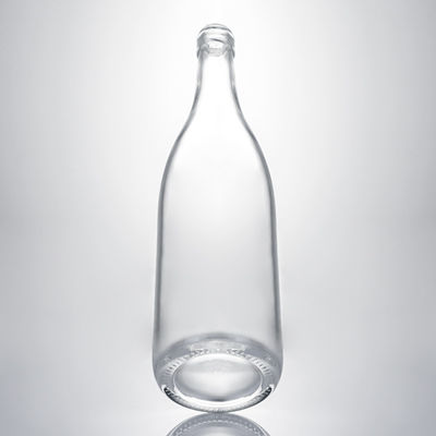 Bouteille en verre à bouchon de liqueur avec bouchon de liège Matériau du corps verre de forme ronde sur mesure