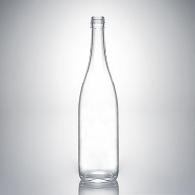 Bouteille en verre à bouchon de liqueur avec bouchon de liège Matériau du corps verre de forme ronde sur mesure