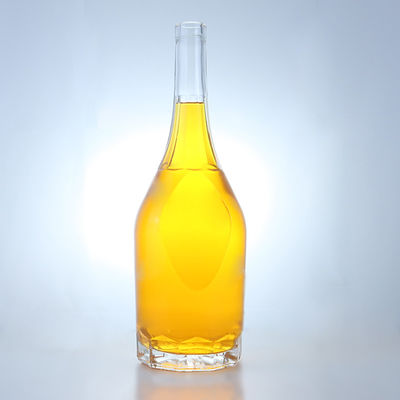 Bouteille en verre de forme unique 500 ml 700 ml 750 ml pour le rhum Vodka Whisky Tequila Gin