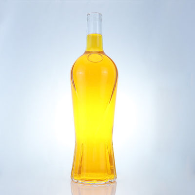 Bouteille en verre de forme unique 500 ml 700 ml 750 ml pour le rhum Vodka Whisky Tequila Gin