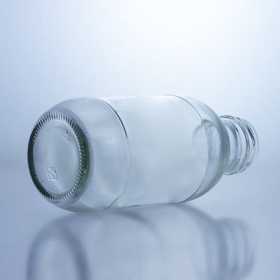 Bouteille de lait en verre ronde de 300 ml avec couvercle
