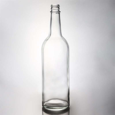Bouteille en verre à bouchon à vis personnalisable pour le rhum, la vodka, le whisky et le tequila gin