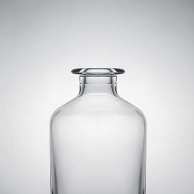 Collier en verre en gros Gin à haute teneur en flint Rum Champagne Whisky Brandy Bouteille avec liège
