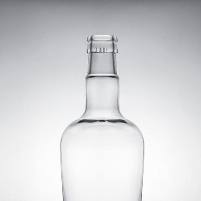 Type d'étanchéité unique Bouteille en verre à 750 ml pour le gin, le rhum, le champagne, le brandy et le whisky