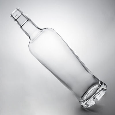 Type d'étanchéité unique Bouteille en verre à 750 ml pour le gin, le rhum, le champagne, le brandy et le whisky