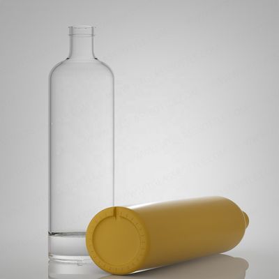 Matériau du corps Verre 750 ml Super Flint Rum Vodka Whisky Tequila Gin Bouteille avec liège