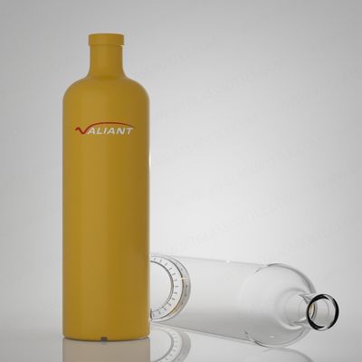 Matériau du corps Verre 750 ml Super Flint Rum Vodka Whisky Tequila Gin Bouteille avec liège