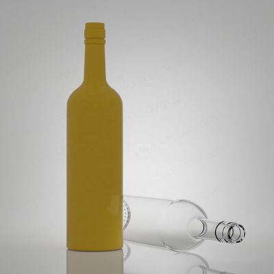 Super Flint Rum Vodka Whisky Tequila Gin Bouteille en verre avec capuchon 750 ml 620 g Liqueur industriel