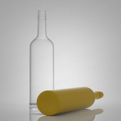Super Flint Rum Vodka Whisky Tequila Gin Bouteille en verre avec capuchon 750 ml 620 g Liqueur industriel