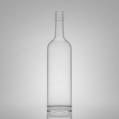 Super Flint Rum Vodka Whisky Tequila Gin Bouteille en verre avec capuchon 750 ml 620 g Liqueur industriel