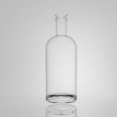 Bouteille en verre de qualité alimentaire pour le rhum, la vodka, le whisky, la tequila, le gin, 750 ml, 720 g de liège inclus