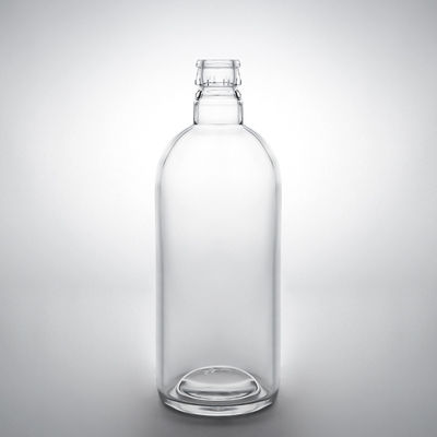 Matériau de collier en verre de forme personnalisée Fabrication de bouteilles d'alcool de qualité avec bouchons personnalisés