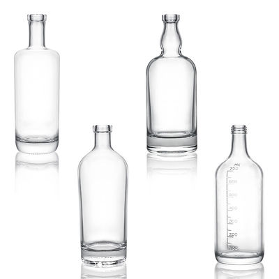 Bouteille en verre avec couvercle adaptée à différents scénarios de rhum Vodka Whisky Tequila Gin