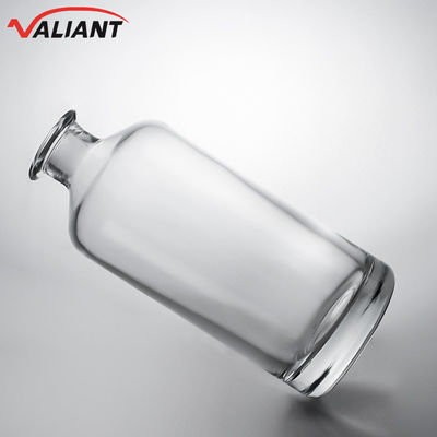 Bouteille en verre décalée pour le gin, le rhum, le champagne, le cognac, le whisky, le cou court, propre ou sur mesure