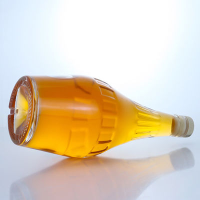 Bouteille en verre de flint transparent de 700 ml de design élégant pour le champagne