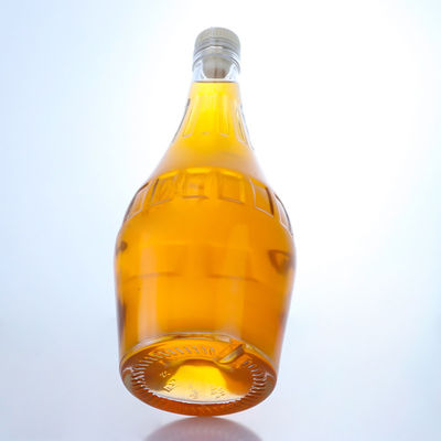Bouteille en verre de flint transparent de 700 ml de design élégant pour le champagne