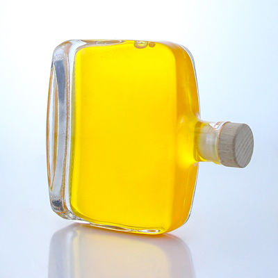 Liquore industriel 300 ml Bouteille en verre à épaule unique en forme ronde Super Flint avec liège
