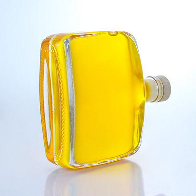 Liquore industriel 300 ml Bouteille en verre à épaule unique en forme ronde Super Flint avec liège