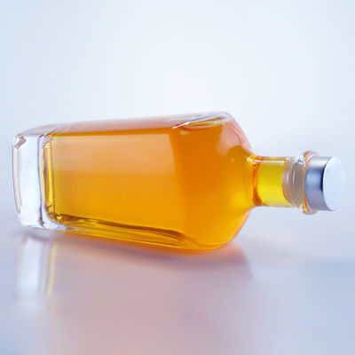 Couleur de la bouteille Claire 750 ml Bouteille en verre en forme unique pour Gin Rum Champagne Brandy Whisky