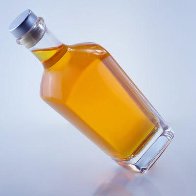 Couleur de la bouteille Claire 750 ml Bouteille en verre en forme unique pour Gin Rum Champagne Brandy Whisky