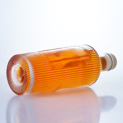 Bouteille en verre de flint de 700 ml pour le gin, le rhum, le champagne, le cognac, le whisky et le liqueur.