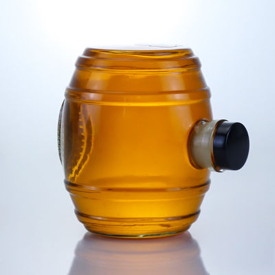 La surface décale est manipulée par une bouteille de verre de silex clair pour le gin, le rhum, le champagne, le cognac, le whisky et le liqueur 750 ml.