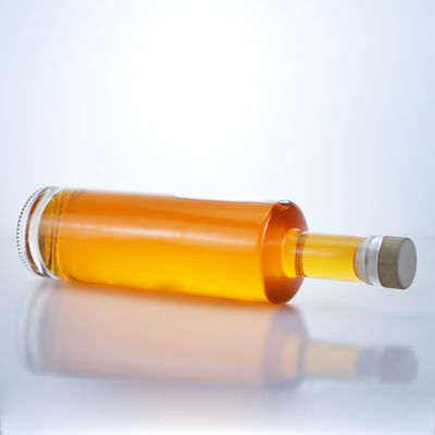 Bouteille en verre cylindrique de 700 ml pour le cognac, le whisky, le gin, le rhum, le champagne, le flint clair