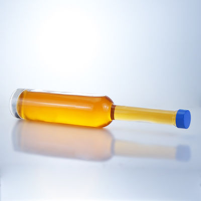 Collier en verre de flint transparent 500 ml Bouteille à col long pour le gin, le rhum, le champagne, le cognac et le whisky